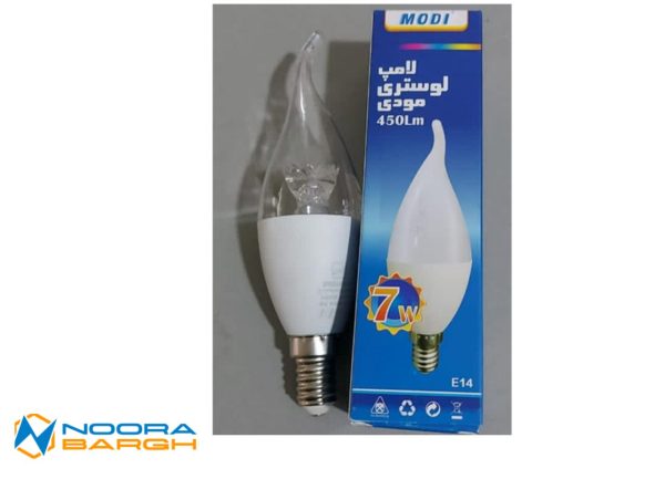 لامپ LED مدل اشکی شفاف 7 وات مودی - Image 2