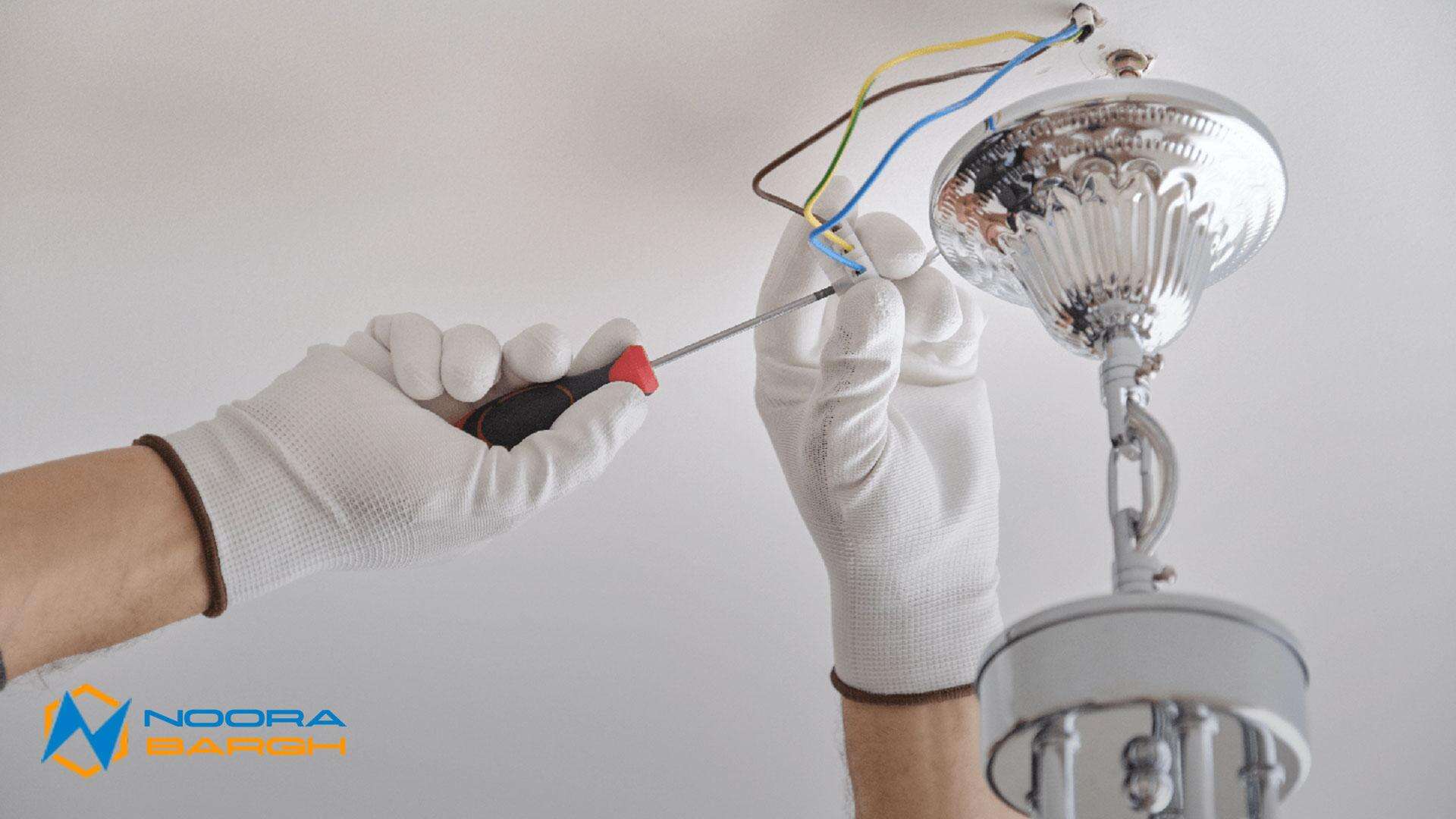 نصب لامپهای سقفی LED