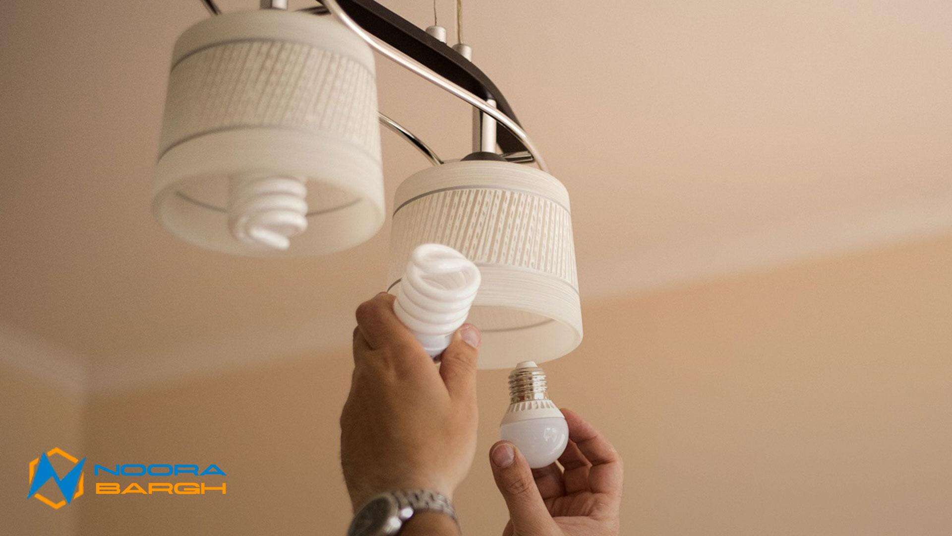 انتخاب لامپ برای سقف