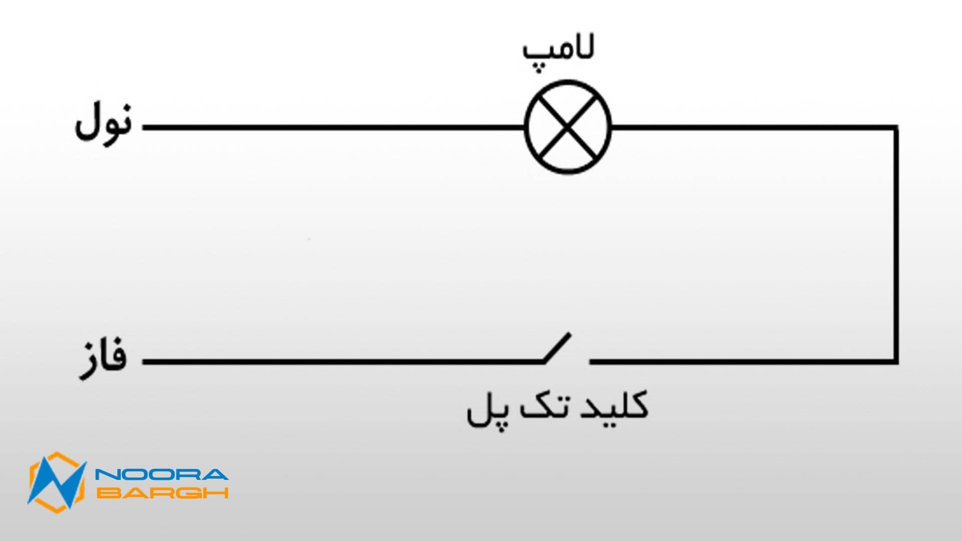 نقشه مدار روشنایی ساده